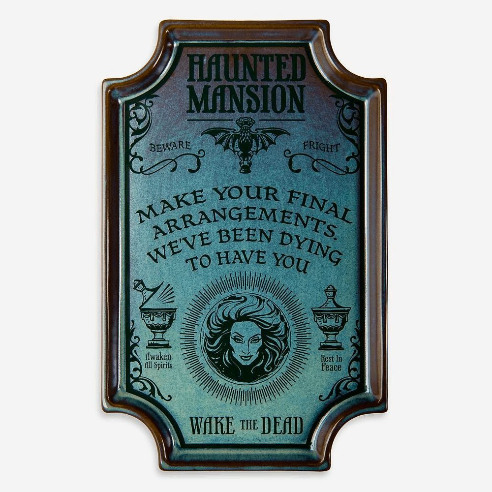 The Haunted Mansion Porcelain Tray Disney Store New in Box 2022 Madame Leota